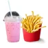 Rose Milk + Friench Fries